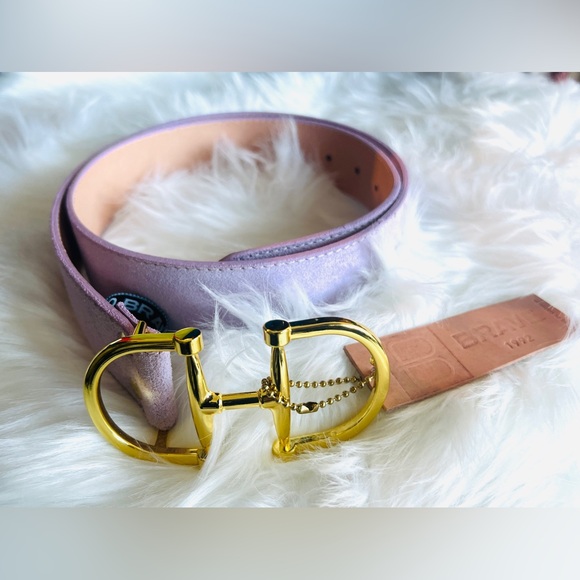 🇨🇦 Brave Leather Collection - lavendar horsebit with gold buckle - Picture 7 of 16